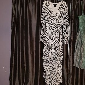 Sheer high low Kim Kardashian dress